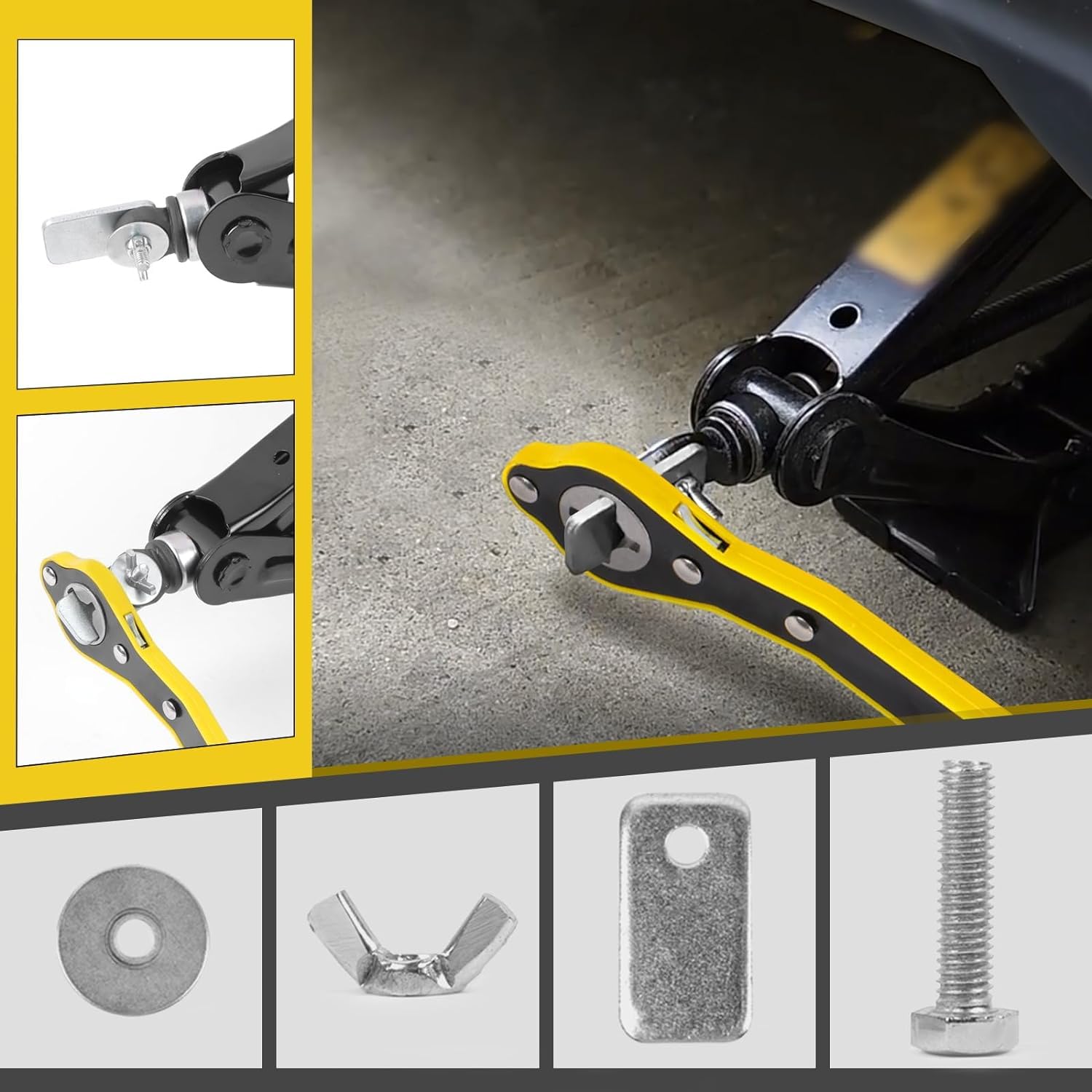 小物 ura-jack AUTOADDICT Auto Addict Jack Ratchet Wrench with Long Handle, for